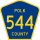 County Road 544 marker