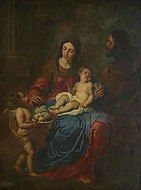 The Holy Family by Erasmus Quellinus the Younger. Early 17th century