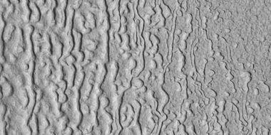 Brain terrain being formed, as seen by HiRISE under HiWish program. Note: this is an enlargement of a previous image using HiView.