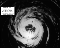 Radar image of Hurricane Cleo