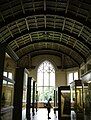 Cliffe Castle Museum, barrel-vaulted ceiling.