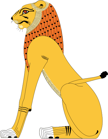 File:Egyptian Lion.svg