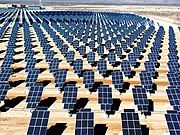 Nellis Solar Power Plant in the United States, the largest photovoltaic power plant in North America.