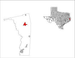 Location of Jasper, Texas