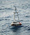 The weather buoy moored at the coordinates of Null Island, located at 0°N 0°E