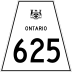 Highway 625 marker