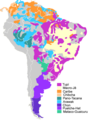 Image 42The major indigenous language families of much of present-day South America and Panama (from Indigenous peoples of the Americas)