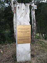 Monument in Srbská Kamenice memoralizing the crash