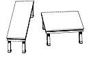 The two "tabletops" in the Shepard tables illusion are identical parallelograms.