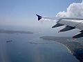 The mouth of Botany Bay from the air