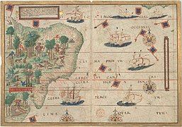 Brazil 16thc map