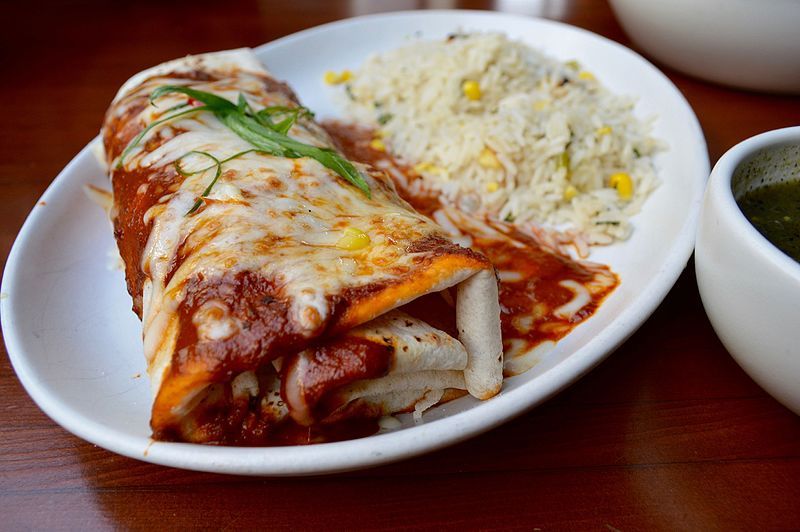 File:Burrito with rice.jpg