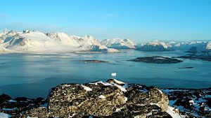 Scenery from Ravnefjeldet, Greenland.