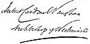 Herbert Vaughan's signature