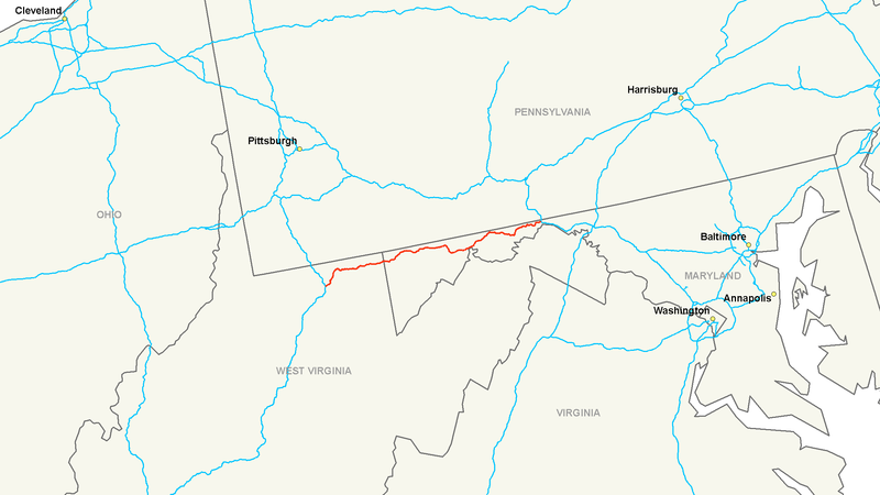 File:Interstate 68 map.png