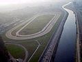 Aerial view of the Jockey Club, with the Marginal Pinheiros to the right of the image.