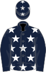 Dark Blue, White stars, Dark Blue sleeves, White Stars on cap