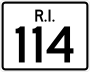 Route 114 marker