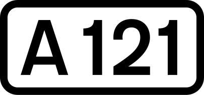 File:UK road A121.svg