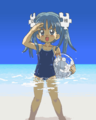 It's summer! The sea! Wikipe-tan!