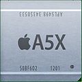 An illustrated Apple A5X processor