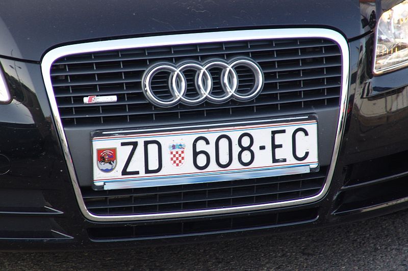 File:Croatian license plate.jpg