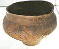 Late Hallstatt incised and painted bowl.