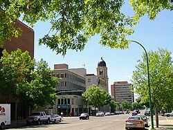 Downtown Lethbridge on 4th Avenue South