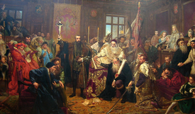 Lublin Union in art; Polish painting of Jan Matejko, 1869