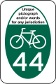 M1-8a State or local bicycle route