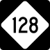 North Carolina Highway 128 marker