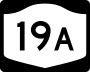 New York State Route 19A marker