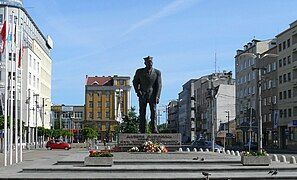 Plac Kaszubski, one of the main squares in the city