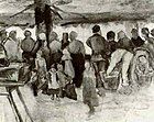 The Potato Market, watercolor 1882 Private collection (F1091)