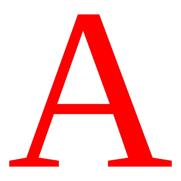 File:Red letter A.svg