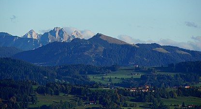 Reuterwanne seen from Mariaberg in Kempten