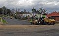 Image 23A road being resurfaced using a road roller (from Road surface)