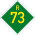 Provincial route R73 shield