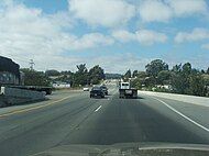 Highway 101 through Prunedale heading north