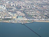 Picture of Adventure Island them park and Southend Pier.