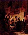 In der Synagoge, Carl Spitzweg, 1855-1860