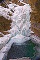 Frozen Lower Falls in Johnston Canyon