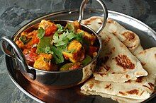 Kadai Paneer with Butter Naan