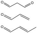 Chemical structure of malondialdehyde and derivatives.