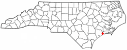 Location within the state of North Carolina