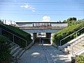 The station is accessed using a tunnel