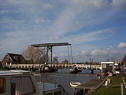 Vijfhuizen bridge over the ringvaart