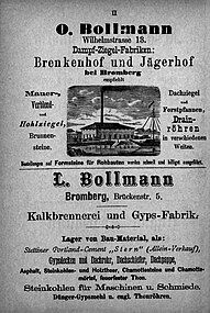 Advertising for Bollmann Firm in 1880