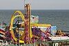 View of Rage and North Sea coast at Adventure Island