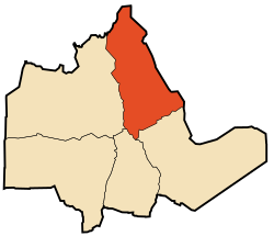 Location of Idlès commune within Tamanrasset Province